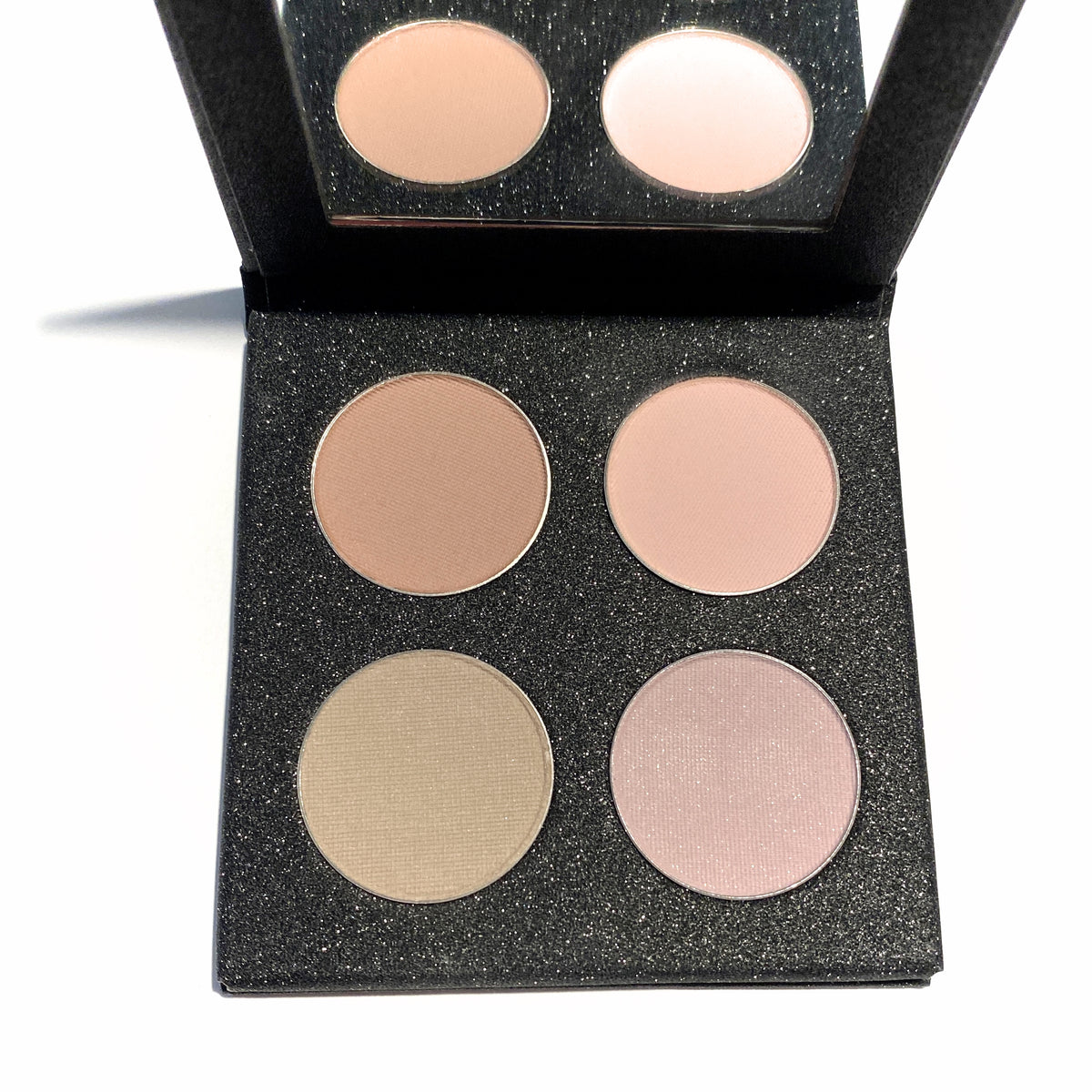 EMPTY Magnetic Black QUAD Palette Pressed Eye Shadow for 26mm to