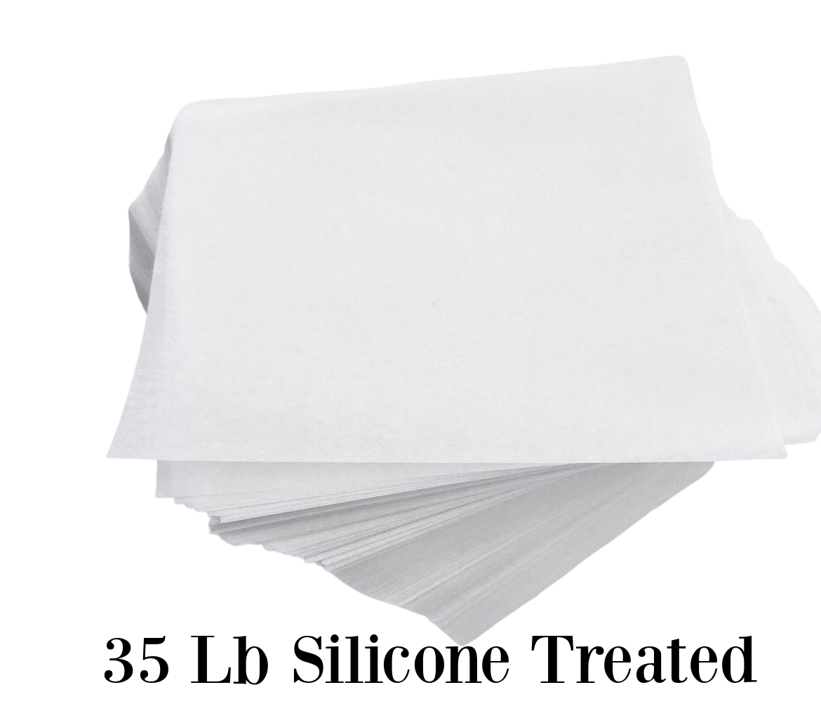 Silicone Coated Thick 35 LB Parchment Paper Squares Sheets (All Sizes ...