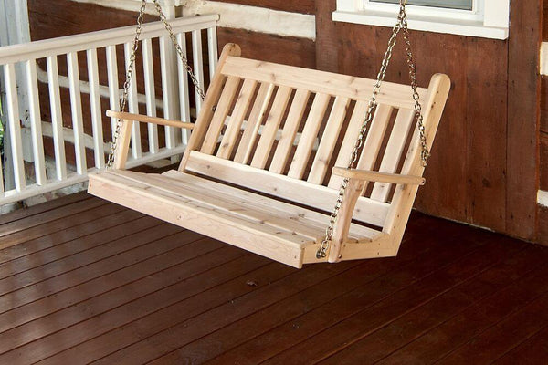 Farmhouse porch swing wooden