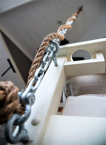 Hanging Chains and Rope porch swing