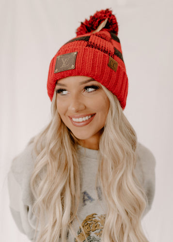 Bralee RED Buffalo Plaid Upcycled CC Beanie – The Vintage Leopard