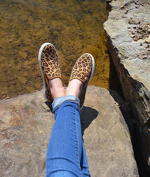 corkys leopard slip on