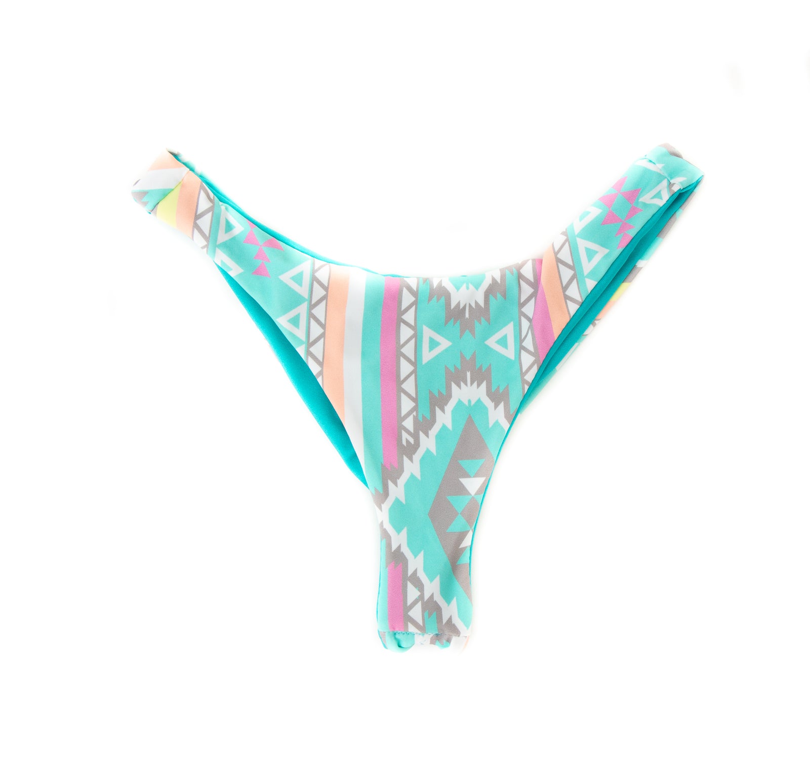 Brazilian Bikini Bottom, Cheeky Swimsuit, V CUT BIKINI BOTTOM Alani  Brazilian Cut Bikini Bottom in Sunrise in St Lucia 