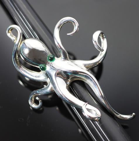 Silver Octopus Ring