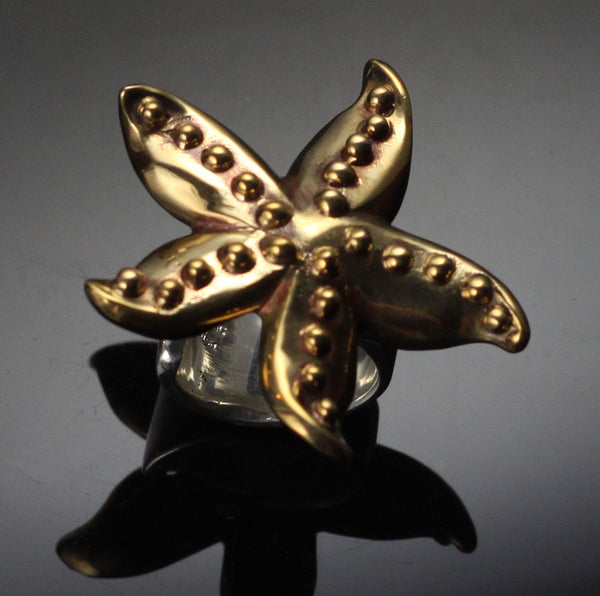 Bronze Starfish Ring – BRS1019-R – Anisa Jewelry