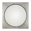 Solomon Metallic Silver Mirror 40"x40"x4" Decorative Mirrors Uttermost 