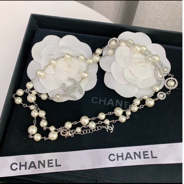 Chanel Pearl Crystal Necklace