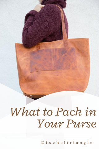 What to Pack in Your Purse www.ixcheltriangle.com