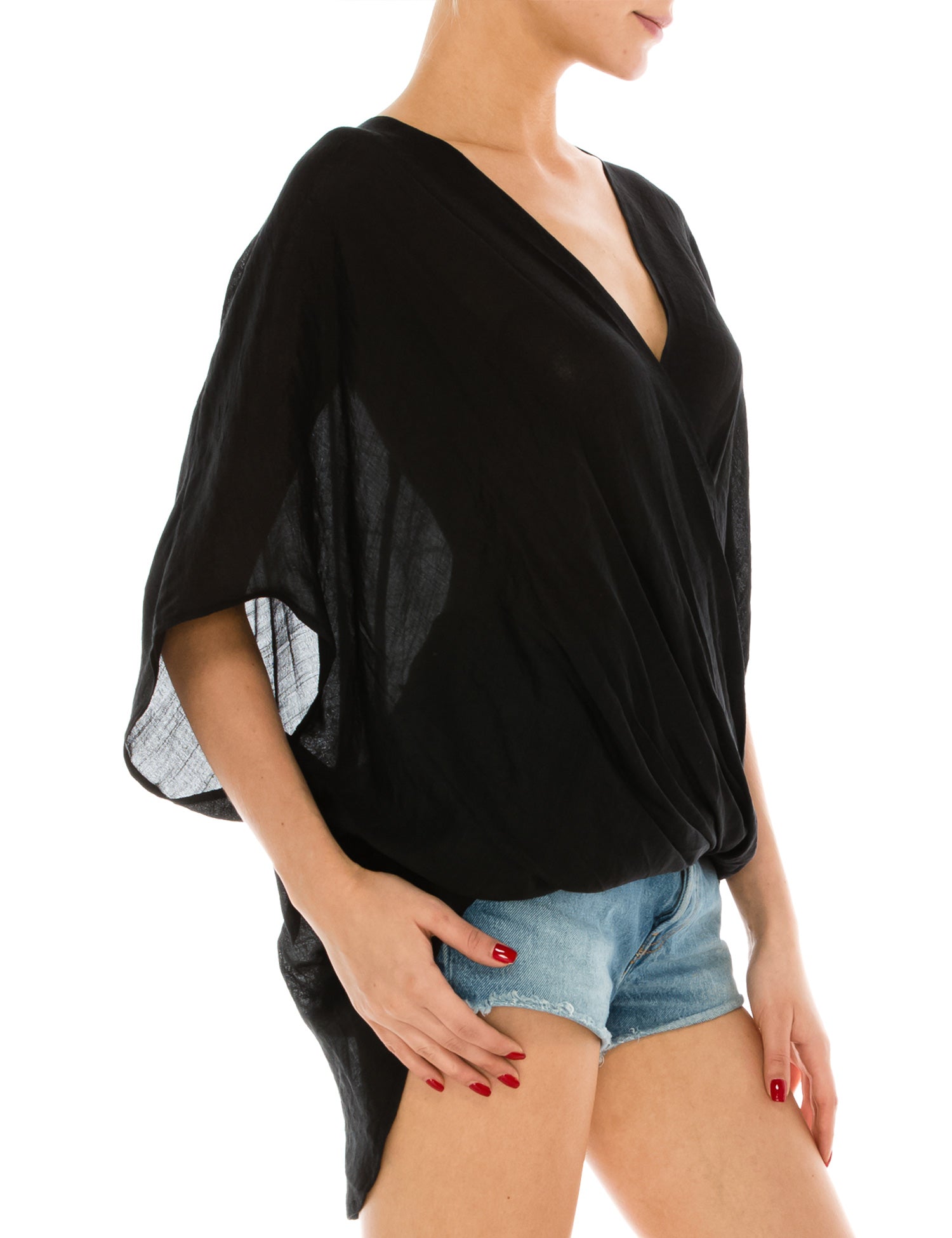 Women's Lightweight Sheer Loose Wrap V 