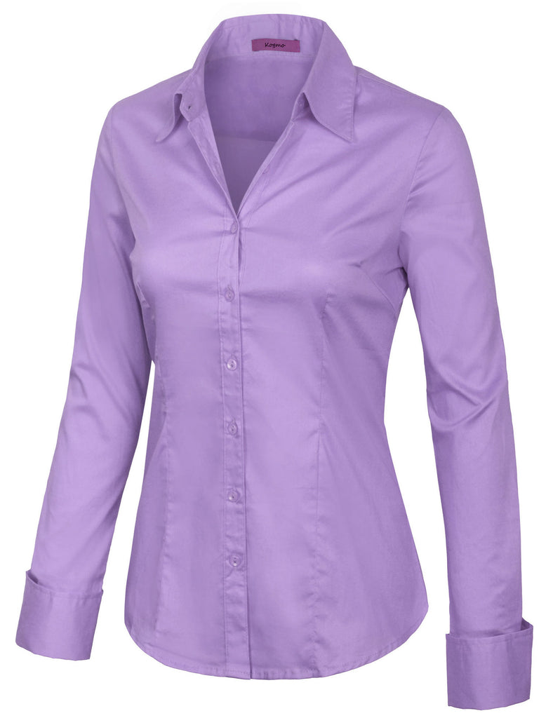 purple dressy shirt