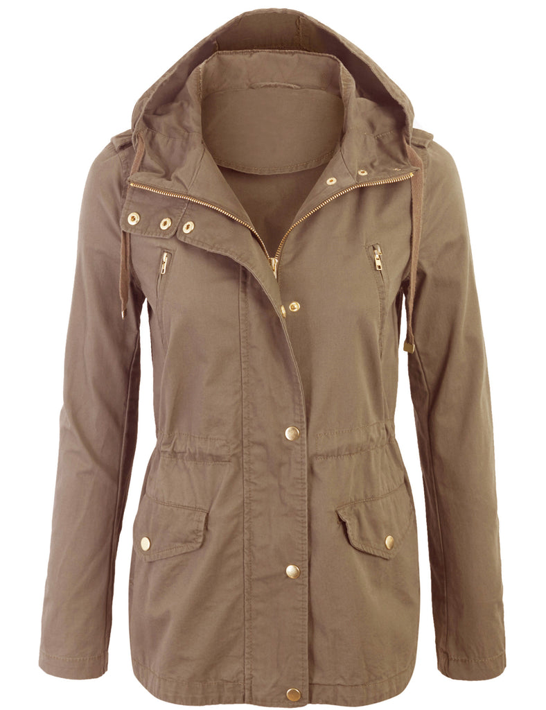 womens military anorak safari jacket