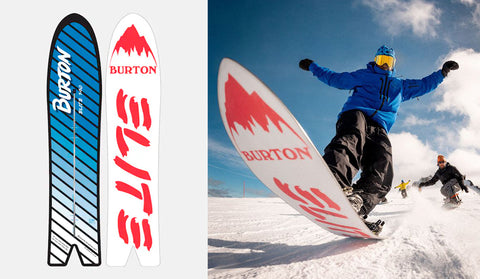 The Burton 1987 Elite Snowboard was the perfect introduction to snowboarding during the 80s. Its tailored flex and stance made it a top choice for those learning to snowboard while its skateboard style allowed riders to take their own style to the slopes. This iconic snowboard was the beginning of an entirely new way of experiencing the slopes and is now available in the Burton Icons line of retro throwback snowboards. 