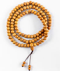 Green Sandalwood Prayer Beads by Backpack Buddha