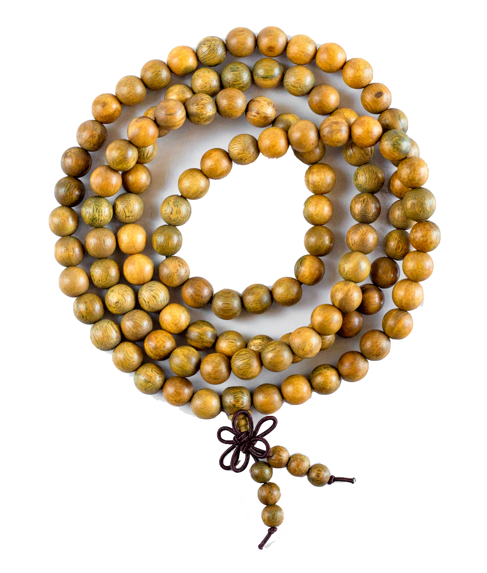 Green Sandalwood Prayer Beads by 
