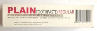 plain paste toothpaste