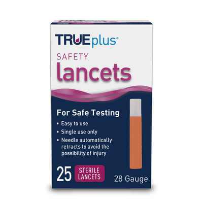 True Metrix Blood Glucose Meter, Lancet 100 ct & Lancing Device