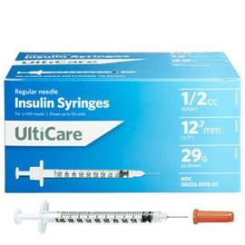 Ulticare Ulti Fine U 100 Insulin Syringes 29g 1 2cc 1 2 100 Bx Totaldiabetessupply Com Total Diabetes Supply