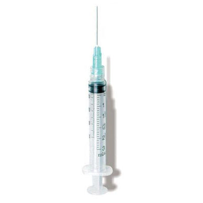 1 mL Insulin Syringe, U-100 Luer Slip Tip with Detachable Needle, 25 Gauge  x 1 Inch