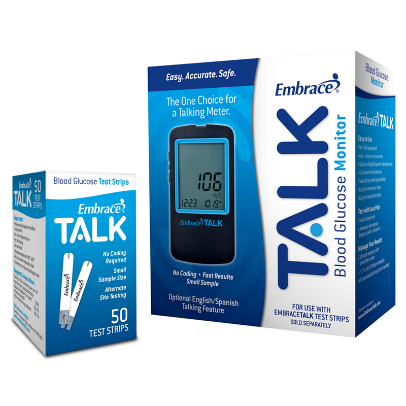 embrace talk test strips