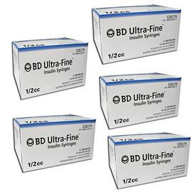 BD Ultra-Fine Insulin Syringe - 1cc 30G 1/2 - Polybag of 10ct