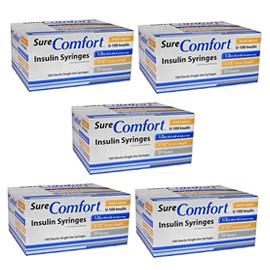 Surecomfort U 100 Insulin Syringes 30g 1 2cc 5 16in 100 Bx Case Of 5 Totaldiabetessupply Com Total Diabetes Supply