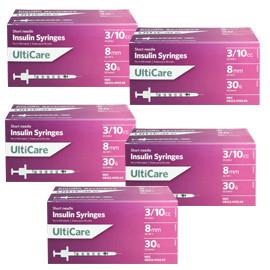 Ulticare Ulti Thin Ii U 100 Insulin Syringes Short Needle 30g 3 10cc 5 16in 100 Bx Case Of 5 Totaldiabetessupply Com Total Diabetes Supply