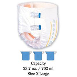 Principle Business Enterprises Tranquility Hi-Rise Bariatric Disposable  Brief, 64 to 96 Waist/Hip, 34Oz Fluid Capacity