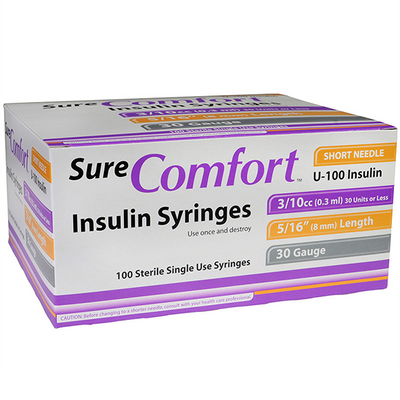 Endure Insulin Syringe with Needle, (100 per Box) – Endure Industries