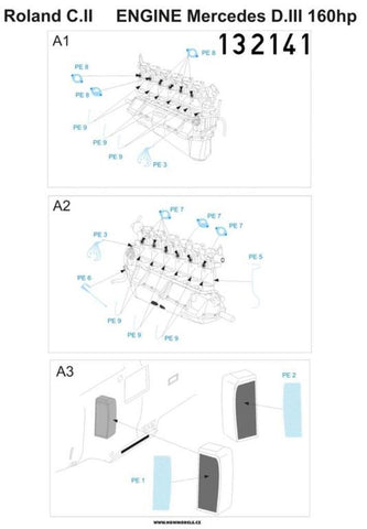 Hgw 1 32 Roland C Ii Engine For Wingnut Wings Pe Detail Set Lots Of Models