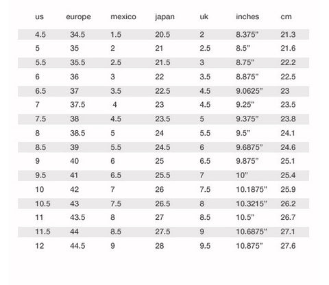 Liz Claiborne Size Chart