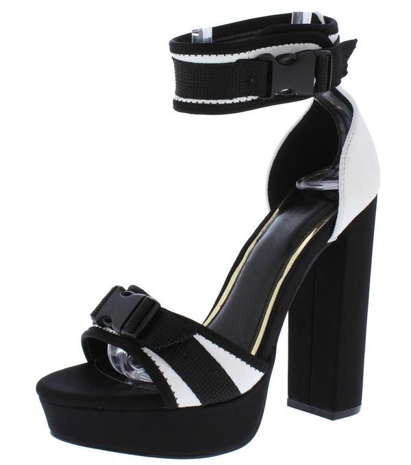 high heels with thick ankle strap