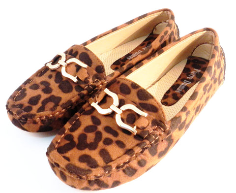 leopard driving loafers