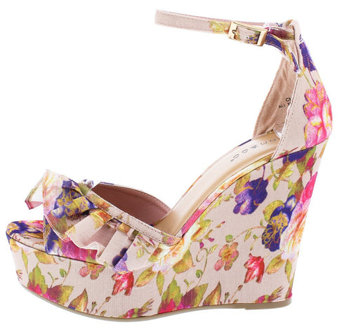 multicolored wedges