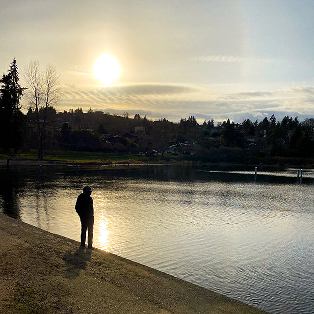 Seward Park golden hour