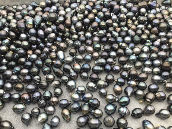 MoniPearl Tahitian Pearls,DROP- Mix Color-- Real Tahitian Pearl- 11mm,