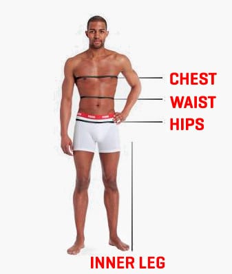 How to measure the inseam - Measurement guide - Men's body
