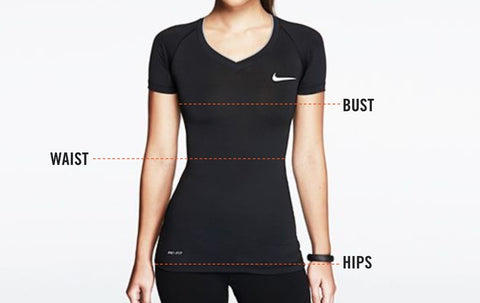 Measuring for Nike women's tops