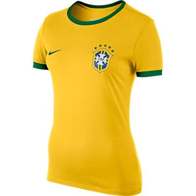Jaqueta de futebol Nike N98 Brasil CBF autêntica (grande) amarela :  : Esporte
