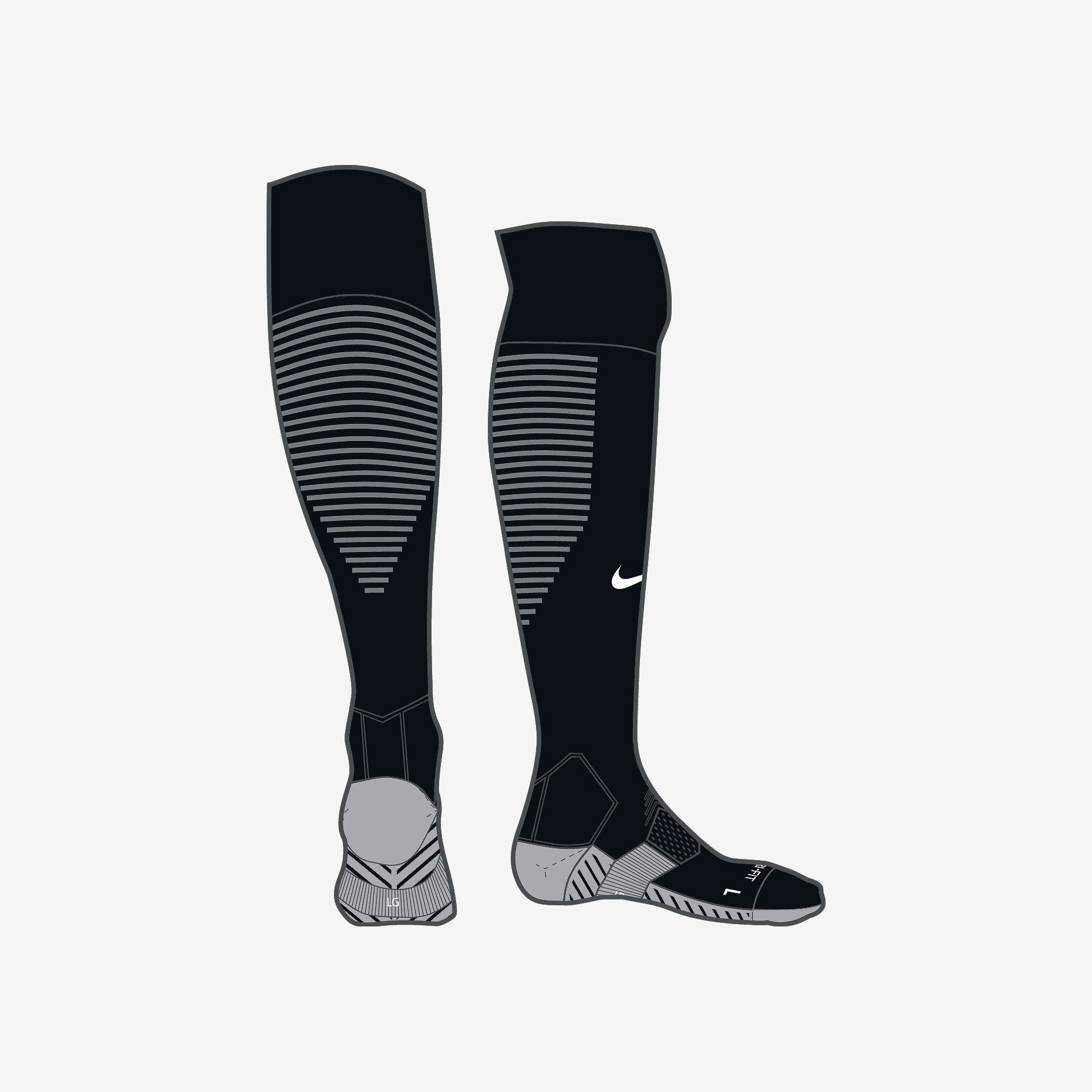 nike over the calf soccer socks