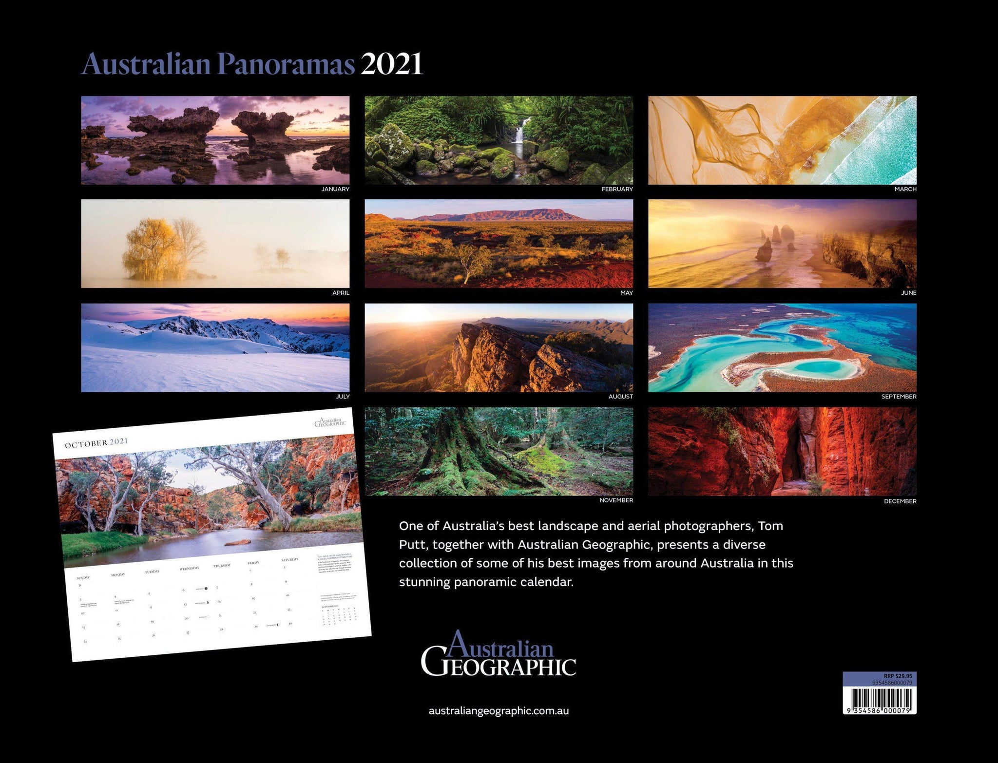 Australian Geographic Panoramas Calendar 2021