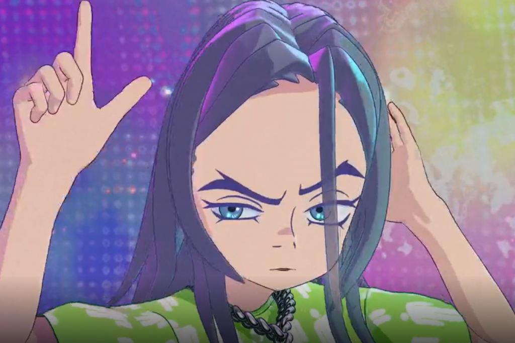 Billie Eilish Morphs Into An Anime Monster In New You Should See Me In A  Crown Video  News  MTV