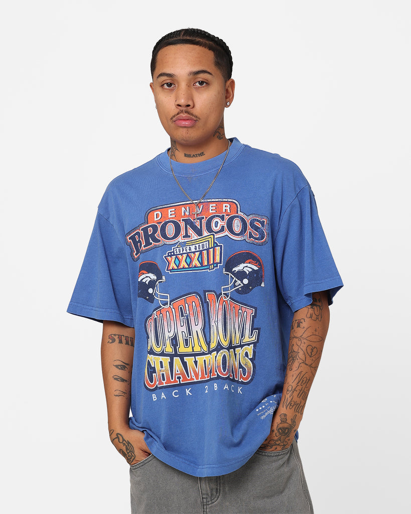 Mitchell & Ness Denver Broncos Vintage Superbowl Champion T-Shirt Fade ...