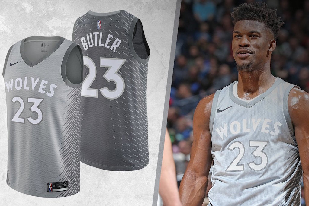 jimmy butler gray sixers jersey