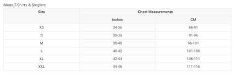 nike bag size chart