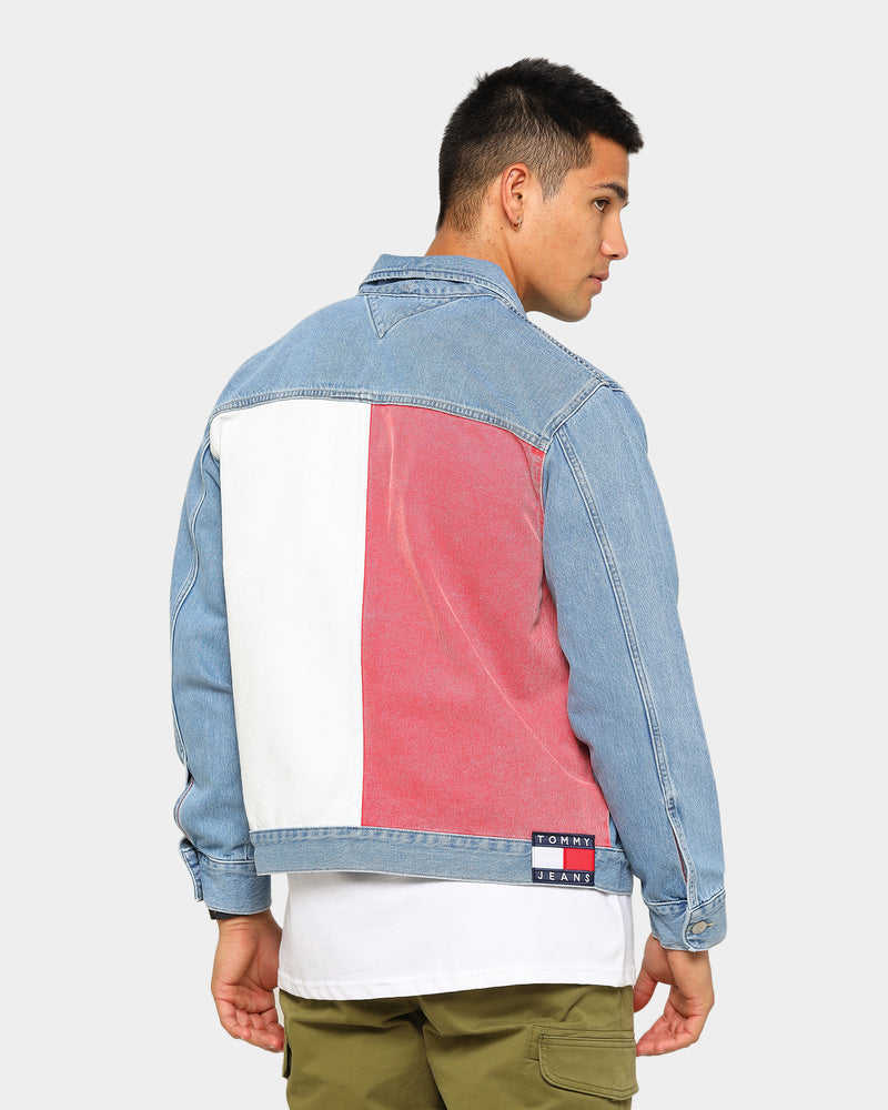 tommy jeans flag denim jacket