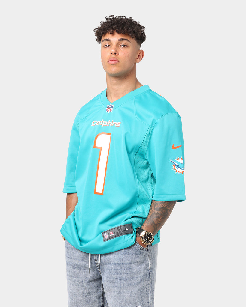 Men's Nike Tua Tagovailoa Aqua Miami Dolphins Alternate Game Jersey Size: 3XL