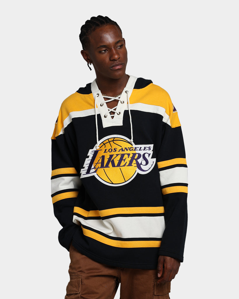 47 Brand Los Angeles Lakers Superior Lacer Hoodie Jet Black/Gold ...