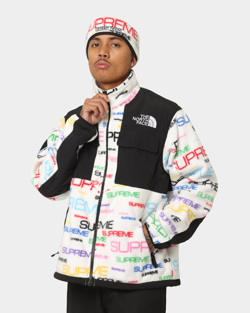 white north face supreme jacket