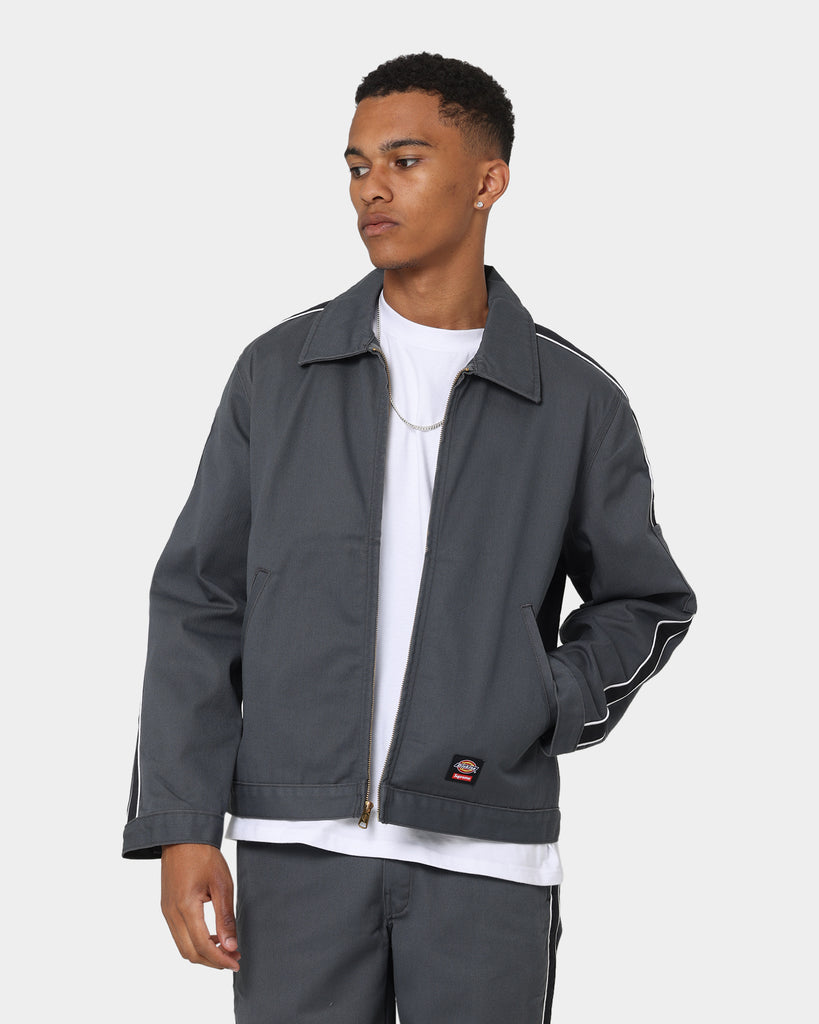 新品Supreme ディッキーズ ストライプジャケットSチャコールdickies