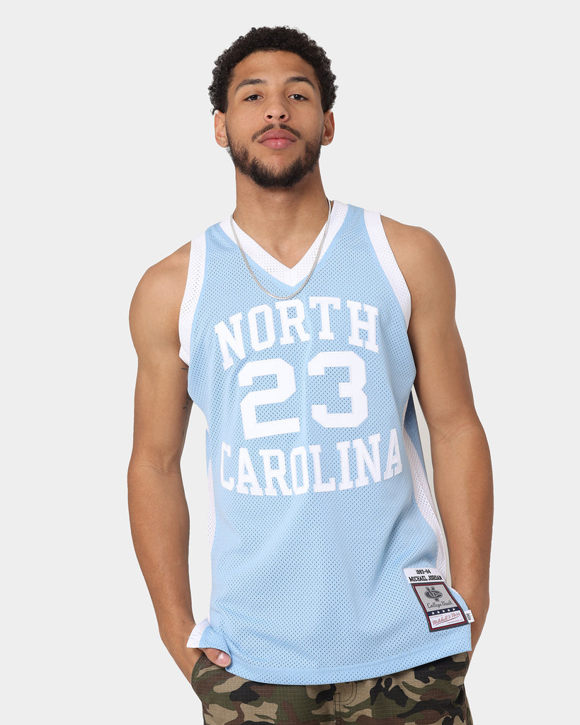 Shop Mitchell & Ness University of North Carolina Michael Jordan 1983 Authentic  Jersey AJY53518-UNC83MJOWHIT white